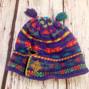 Merkley Headwear Winter Beanie Made in Canada Virgin Wool Color Nordic Beads